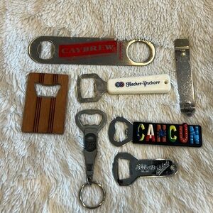 Caybrew, Hacker-Pschorr, Cancun, Sam Adams, woodchuck beer bottle openers